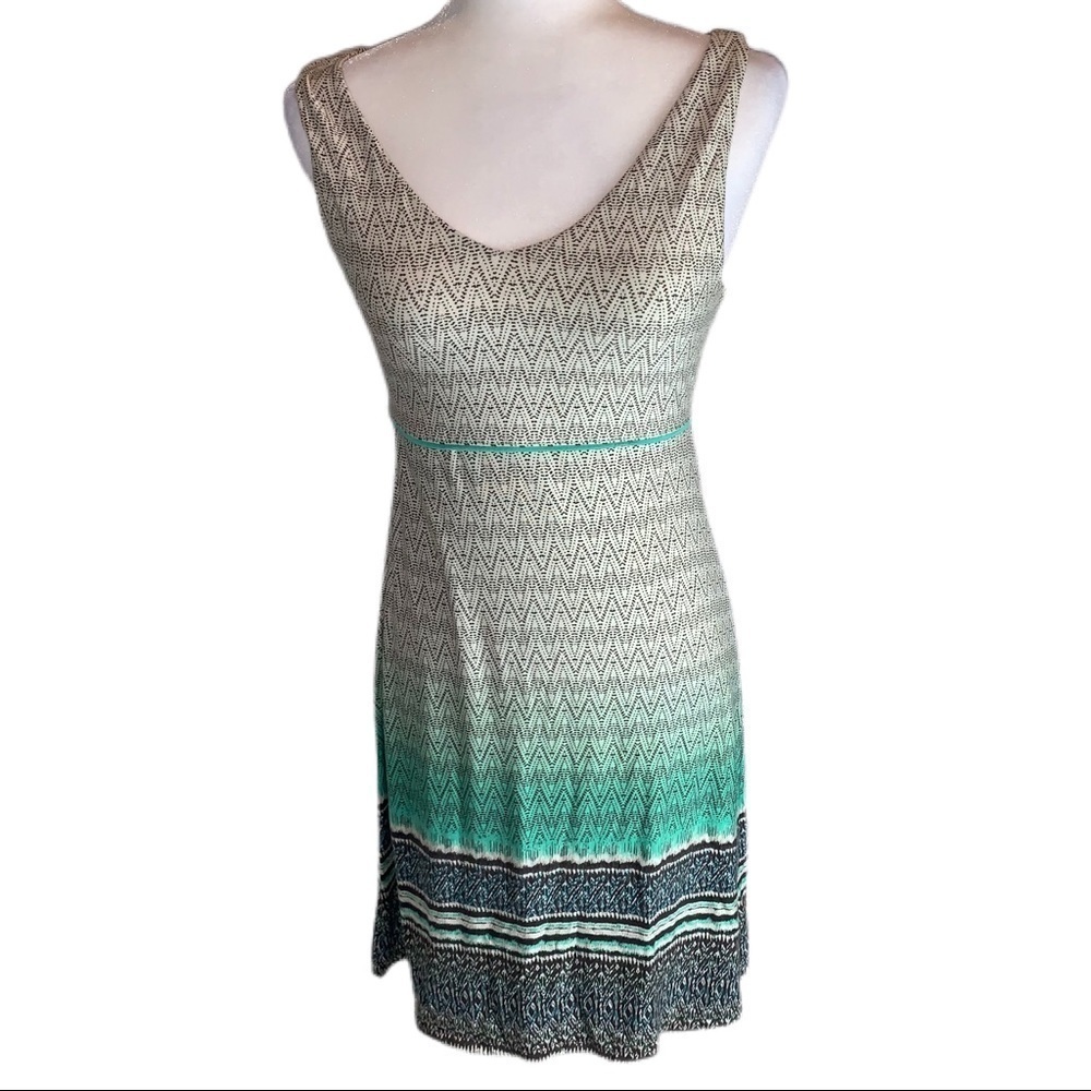 Athleta Green Printed Tank Dress Size S